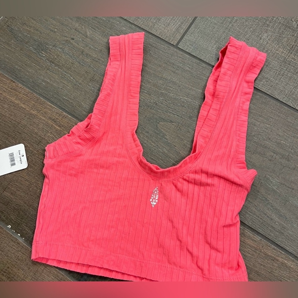 Free people movement popsicle pink Ribbed Crop Top tween